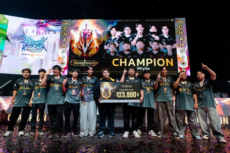 'Whyso' ประกาศศักดา แชมป์โลกงานแข่งขัน ROLC 2025 ชิงเงินรางวัลรวมสูงสุดเป็นประวัติการณ์