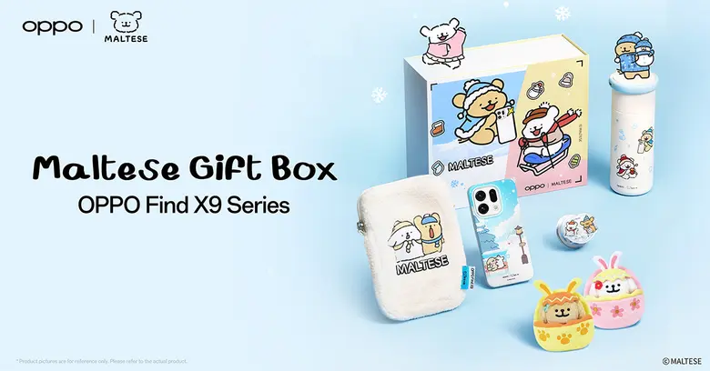 OPPO เปิดตัว MALTESE Gift Box OPPO Find X9 Series ร่วมสัมผัสความน่ารักสุดเอ็กซ์คลูซีฟรับปีใหม่!