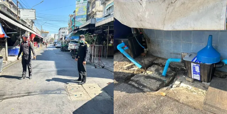 เขตมีนบุรีตรวจสอบร้านอาหารบริเวณซอยเสรีไทย 89 กำชับดูแลความสะอาด-บำรุงรักษาถังดักไขมัน