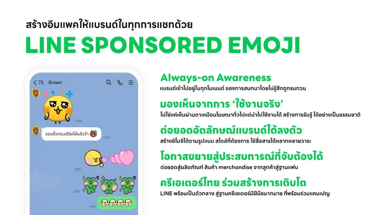 "อิโมจิ LINE" เทรนด์ม้ามืดเขย่ากลยุทธ์แบรนด์ยุคใหม่ ฉีกกรอบการตลาดแบบเดิม สร้างอิมแพคในทุกการแชท