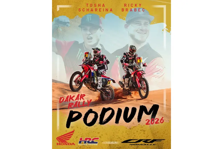ฮอนด้าคว้าดับเบิ้ลโพเดียมสเตจสุดท้าย แรลลี่ดาร์กาสนามแรกที่ซาอุฯ "ริกกี้ บราเบค" บิด Honda CRF450 RALLY ขับเคี่ยวอย่างเข้มข้นในเกมส์ประวัติศาสตร์โลก