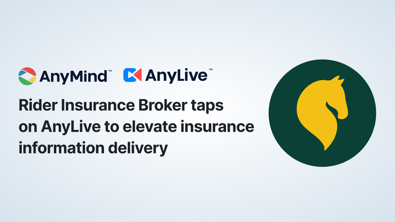 ไรเดอร์ อินชัวรันส์ โบรกเกอร์ จับมือ AnyMind Group นำเอา "AnyLive" เอไอไลฟ์สตรีม ยกระดับการให้ข้อมูลประกันภัยบนแพลตฟอร์มไลฟ์สตรีม