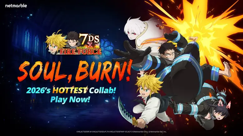 จักรวาล The Seven Deadly Sins: Grand Cross ต้อนรับคอลลาโบ 'หน่วยผจญคนไฟลุก' พร้อมอัปเดตปีใหม่สุดพิเศษ