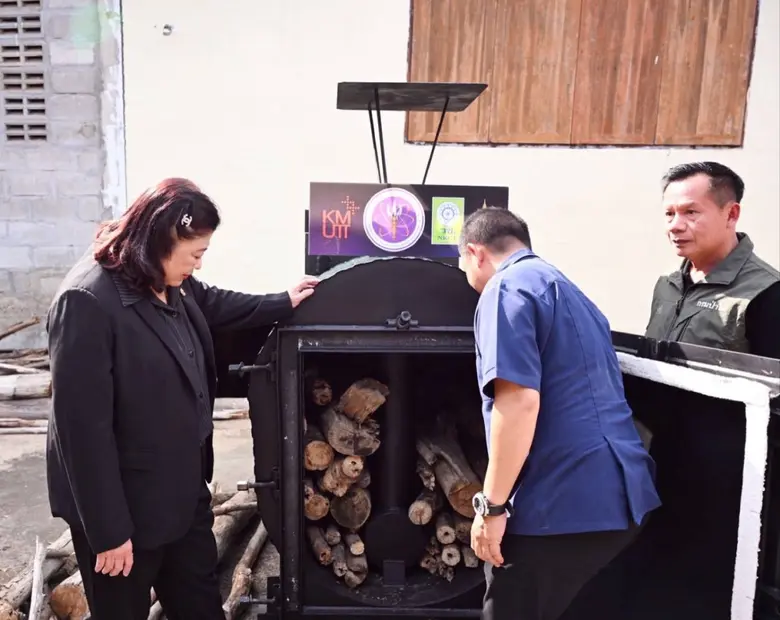 "ของขวัญปีใหม่ อว. 2569" วช. มอบนวัตกรรมเตาไบโอชาร์พลังงานชุมชน BioCycle Kiln ให้กับ กลุ่มชุมชนบ้านห้วยขึม ต.บ้านเวียง อ.ร้องกวาง จ.แพร่