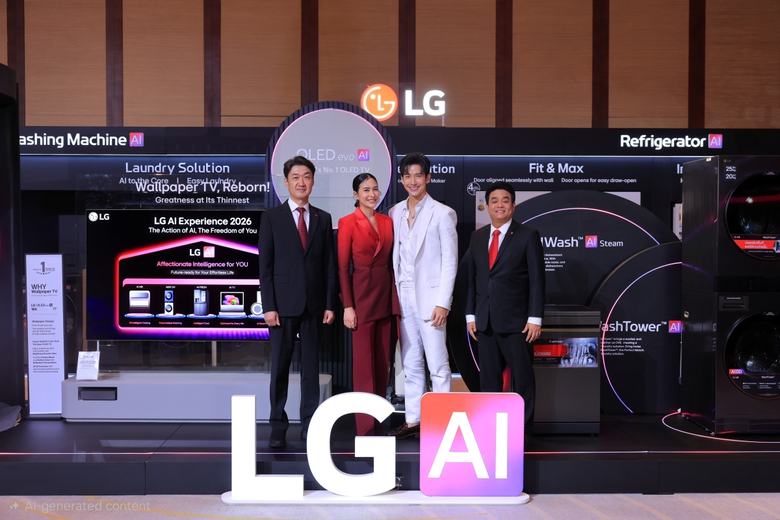 แอลจี ประเทศไทย ปฏิวัติชีวิตยุคใหม่ เปิดงาน 'LG AI Experience 2026: The Action of AI. The Freedom of You'