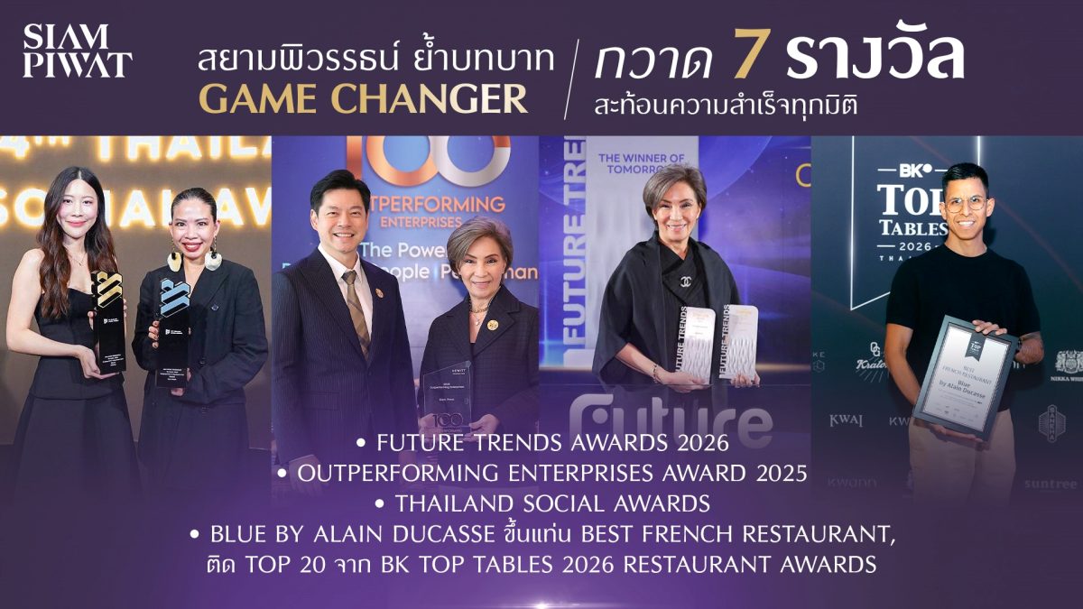 Siam Piwat clinches 7 major awards, reinforcing its game-changer leadership and remarkable success across all dimensions
