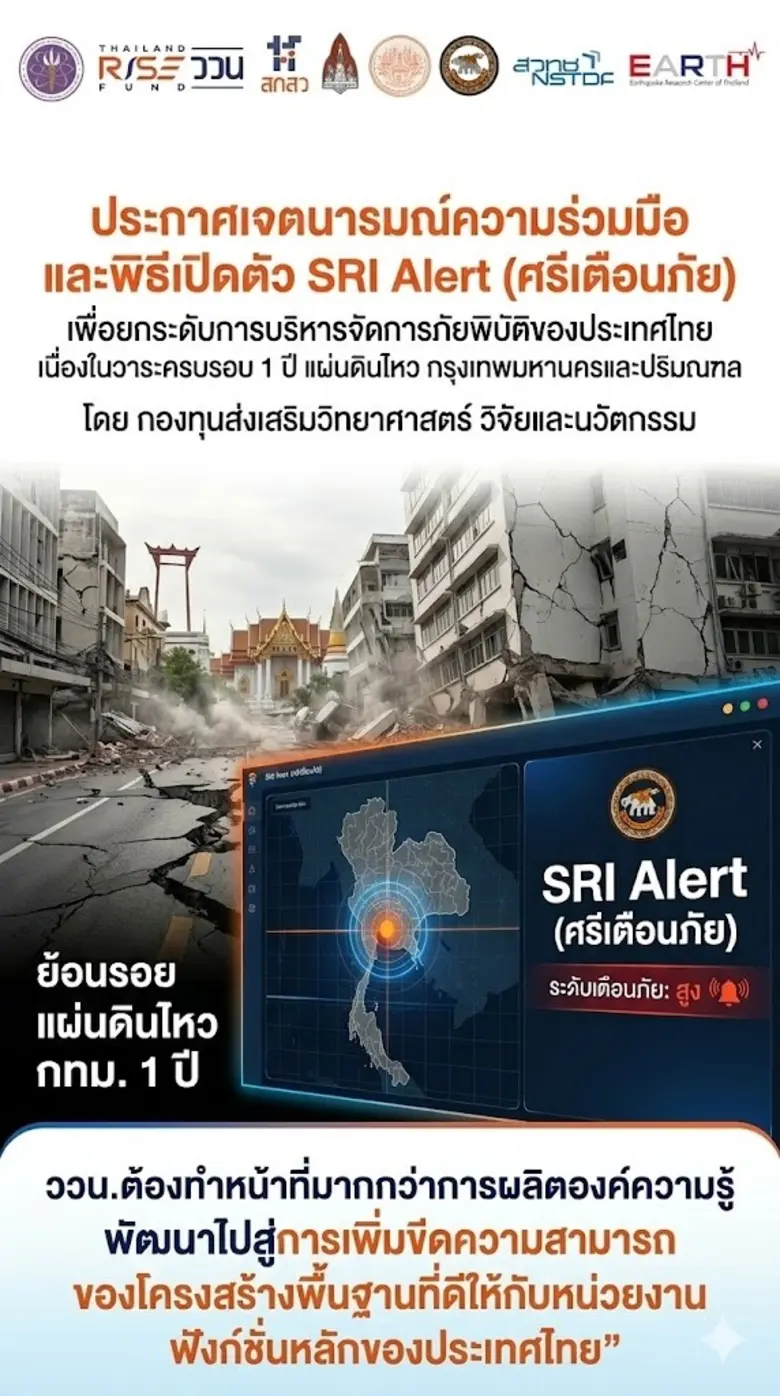สกสว. เตรียมเปิดตัวศูนย์กลางผู้เชี่ยวชาญฯ ยกระดับการบริหารจัดการภัยพิบัติของประเทศ