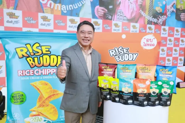 Wide Faith Group taps T-Pop band iZ as presenter for "Rise Buddy" baked rice snacks, targeting Thailand's 150-million-baht rice snack segment