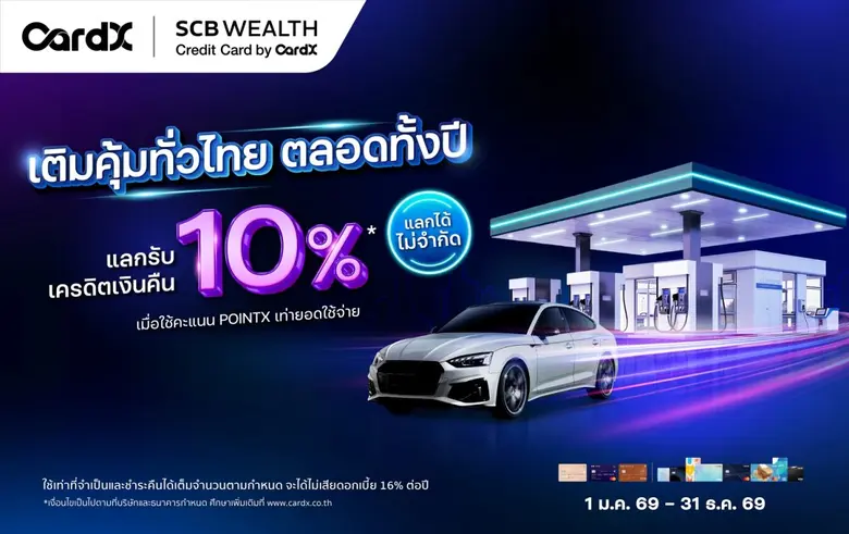 CardX เดินหน้ามาตรการช่วยลูกค้ารับวิกฤตพลังงาน ออกแคมเปญลดภาระค่าครองชีพ ครอบคลุมการเดินทาง-พลังงาน-ยานยนต์