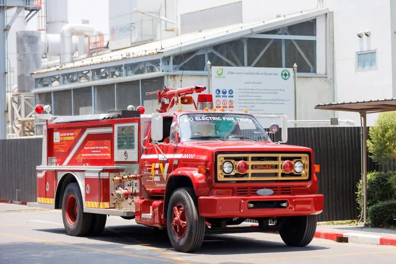 Bangchak Brings Thailand's First EV Fire Truck to the Community, in Collaboration with RMUTI