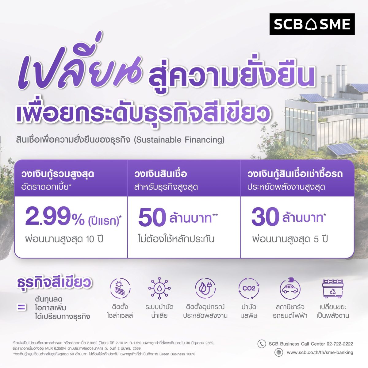 ไทยพาณิชย์ออกสินเชื่อเพื่อความยั่งยืน เติมทุนช่วยเอสเอ็มอีปรับโครงสร้างฝ่าวิกฤตพลังงาน