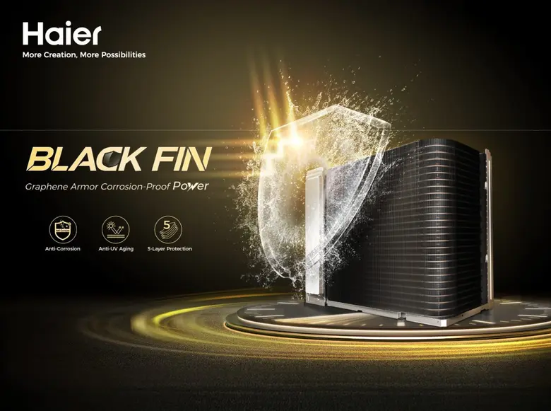 ไฮเออร์ พลิกเกมแอร์สู้อากาศร้อนจัด ดันเครื่องปรับอากาศ 2 รุ่นฮีโร่ "UV Cool Voice Series" ฟีเจอร์ BLACK FIN ทนเหนือระดับถึง 40 เท่า