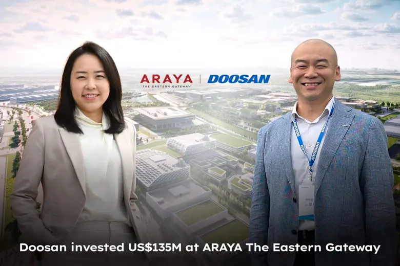 ARAYA - The Eastern Gateway ดึง Doosan ผู้ผลิตชิ้นส่วนอิเล็กทรอนิกส์ชั้นนำ