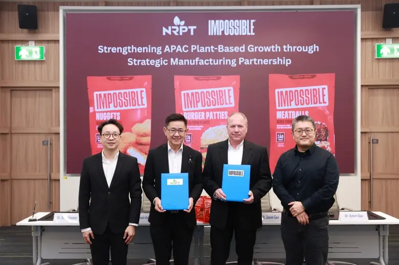 NRPT จับมือ Impossible Foods จากสหรัฐฯ ดันไทยสู่ฐานการผลิตเนื้อแพลนต์เบสในเอเชียแปซิฟิก เดินหน้าส่งออกตลาดโลก