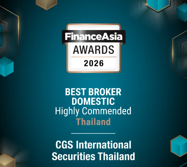 CGSI คว้ารางวัล Best Domestic Broker   จาก FinanceAsia Awards 2026 ต่อเนื่องเป็นปีที่สาม