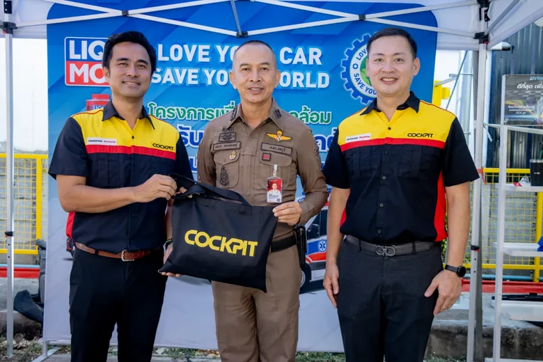 COCKPIT x LIQUI MOLY Launch "Love Your Car, Save Your World" with Free Injector Cleaning for Police Vehicles in Chonburi