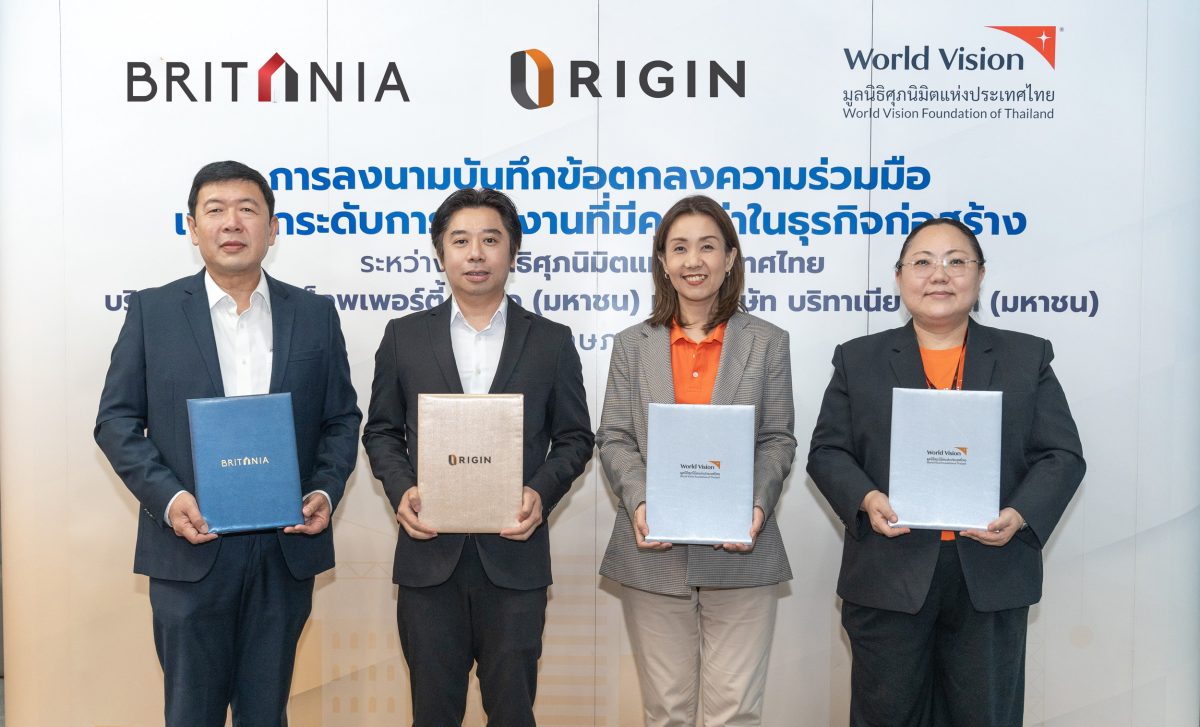 ออริจิ้น ร่วมกับ บริทาเนีย จับมือ มูลนิธิศุภนิมิตฯ ลงนามความร่วมมือยกระดับคุณภาพชีวิตและสุขภาพแรงงานข้ามชาติ ลุยจัดกิจกรรมเวิร์กช้อปให้ผู้รับเหมาและแรงงานในไซต์งาน กรุงเทพ-ตจว.