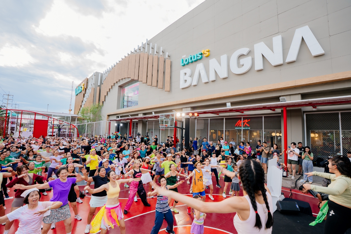 แม็คโคร-โลตัส ภายใต้ ซีพี แอ็กซ์ตร้า รีเทิร์นแลนด์มาร์คแอโรบิกของชุมชน ปักหมุด Healthy Space สร้างพื้นที่ความสุขทั่วไทย