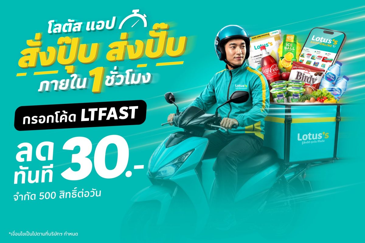 Lotus's App Launches "Order Instantly, Delivered Within 1 Hour" Campaign Reinforcing Its Leadership in Grocery On-Demand with a Bold Speed Challenge — Get an Instant Discount if Delivery Is Late