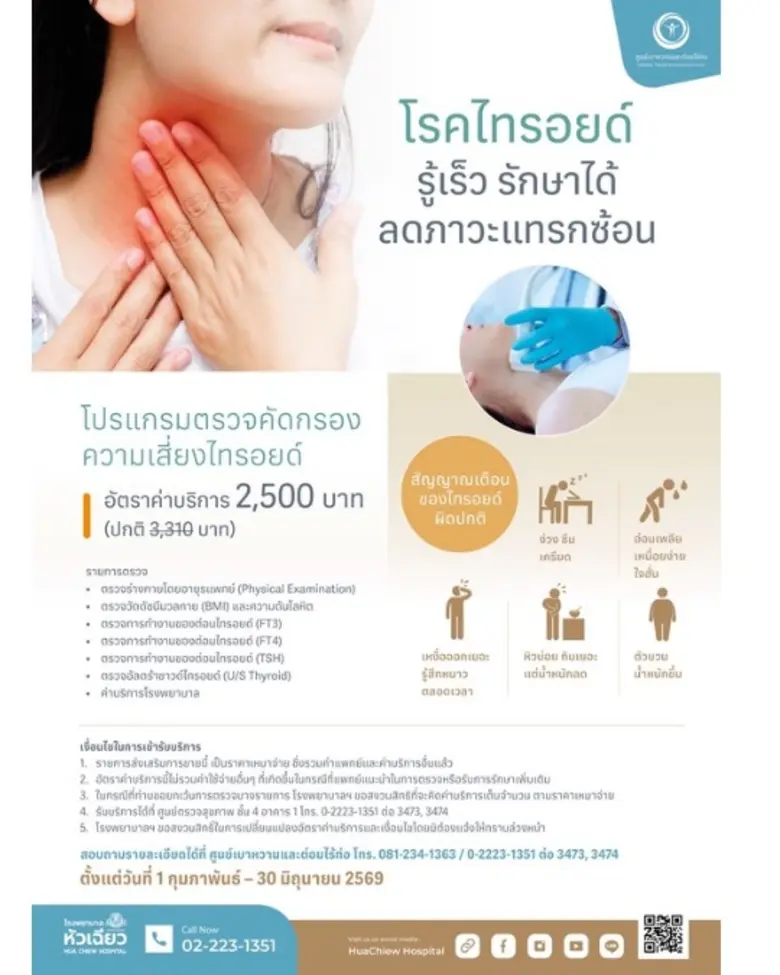รู้ผลเร็ว วางแผนรักษาได้ไว กับโปรแกรมตรวจไทรอยด์