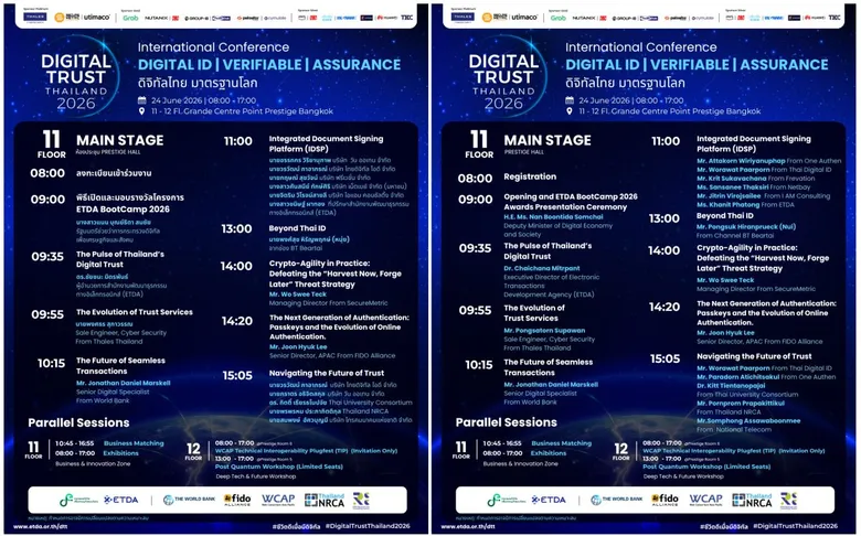 ETDA เปิดไฮไลท์เวทีนานาชาติ 'Digital Trust Thailand 2026' ดันบริการดิจิทัลไทยสู่มาตรฐานโลก 24 มิ.ย.นี้
