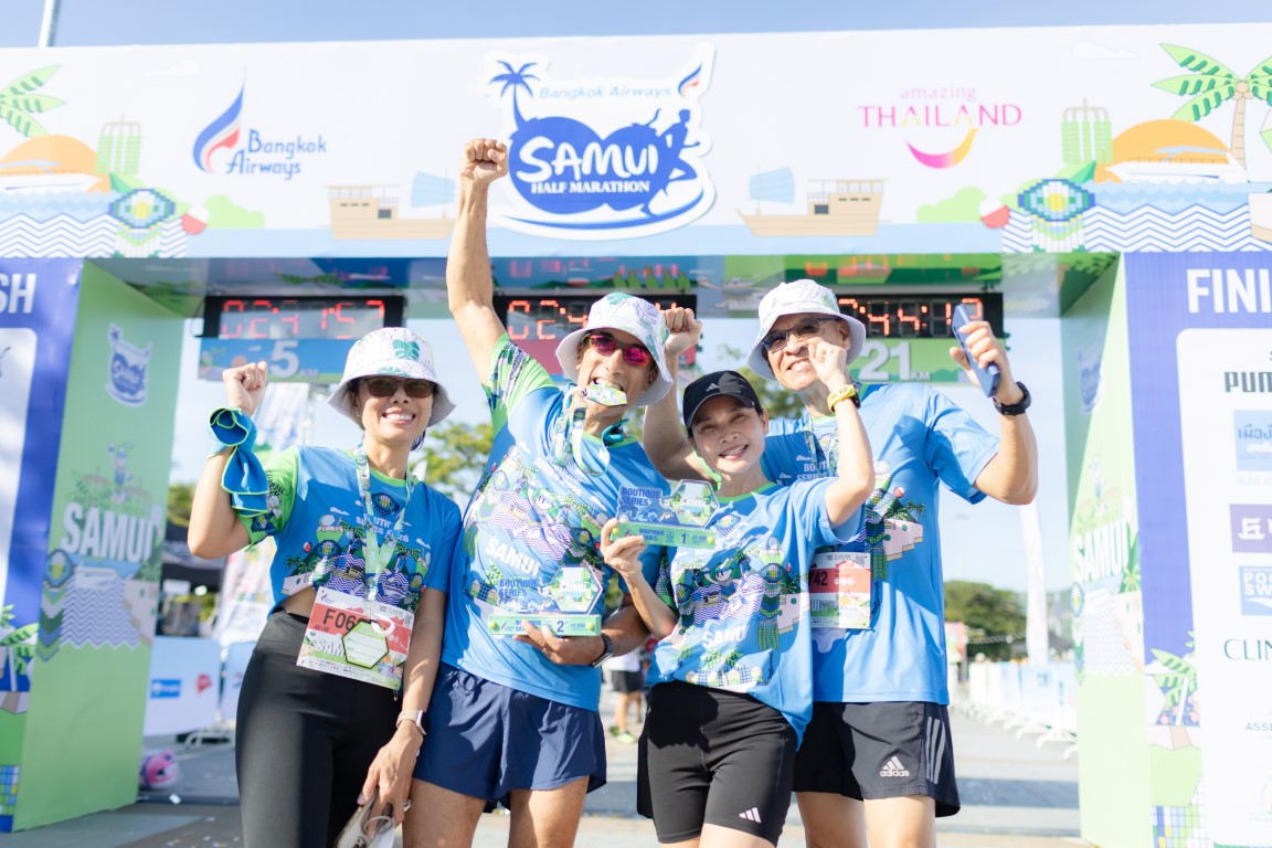 ปักหมุดสนามที่ 2 ท่ามกลางสวรรค์แห่งท้องทะเลไทย! "บางกอกแอร์เวย์ส สมุย ฮาล์ฟ มาราธอน 2026" ร่วมพิชิตเส้นทางสุดท้าทาย บนเกาะสมุย จุดหมายปลายทางระดับโลก