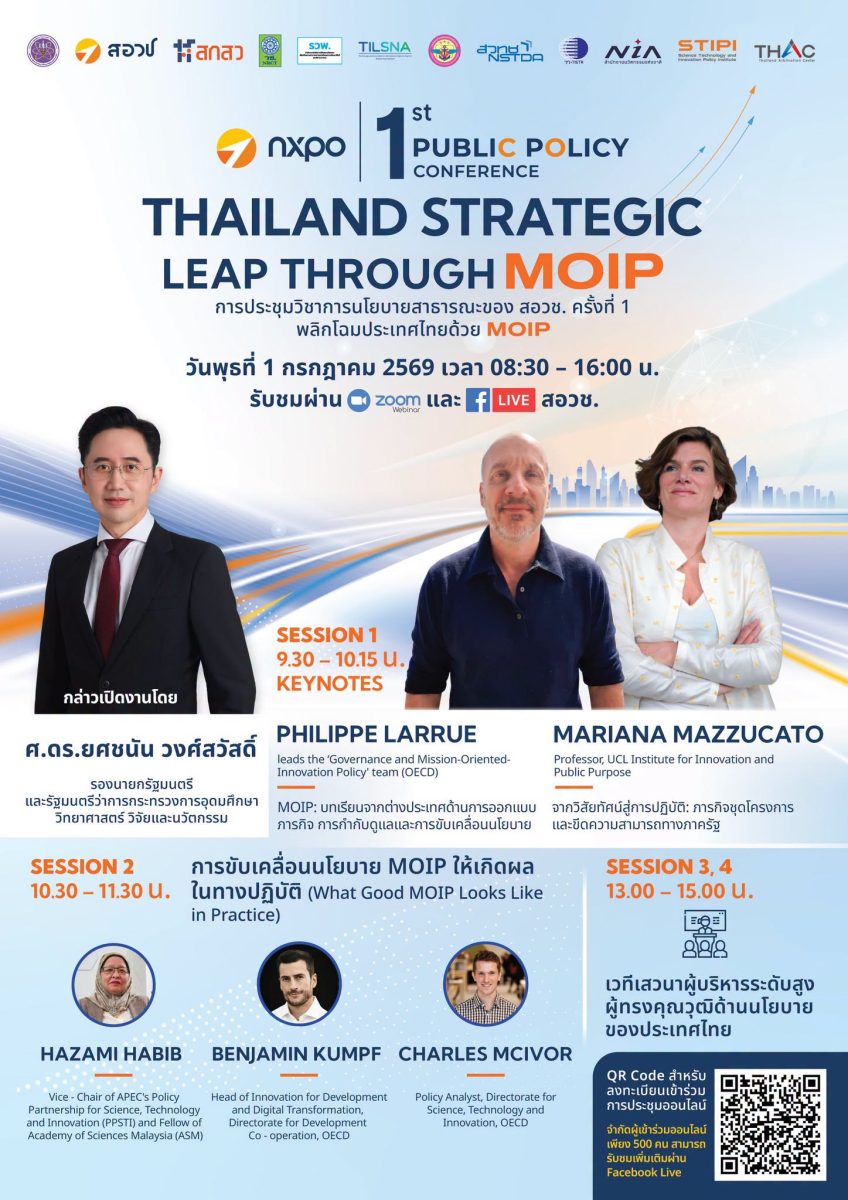 สอวช. เตรียมเปิดเวทีนโยบายสาธารณะครั้งใหญ่ ขับเคลื่อน อววน. ยุคใหม่ รับโจทย์เศรษฐกิจโลก