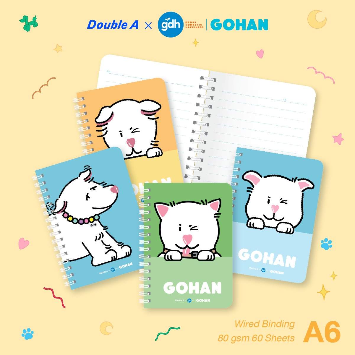 ดั๊บเบิ้ล เอ ร่วมกับ GDH เปิดตัวสินค้ากลุ่มไลฟ์สไตล์และเครื่องเขียน คอลเลกชันพิเศษ "GOHAN"