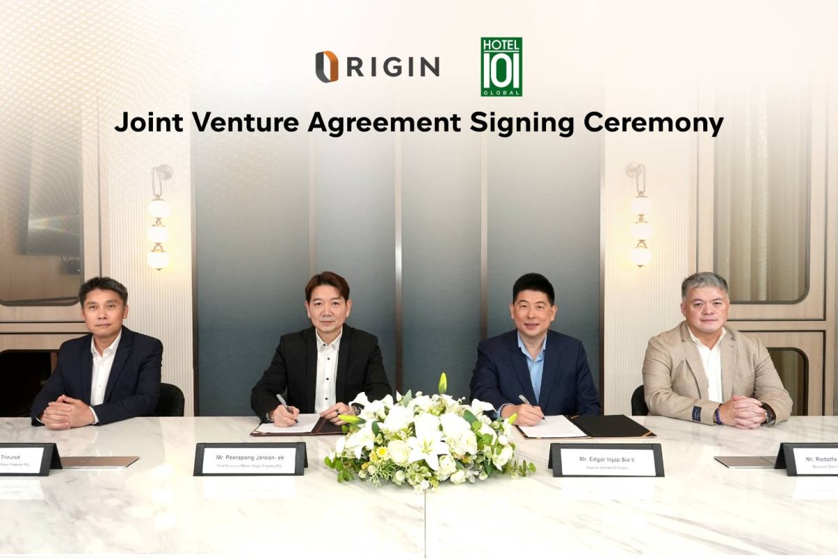 ออริจิ้น ประกาศร่วมทุน Hotel101 (HBNB) บริษัทจดทะเบียนใน Nasdaq ตั้งบริษัทร่วมทุนพัฒนาโครงการ Hotel 101 Bangkok
