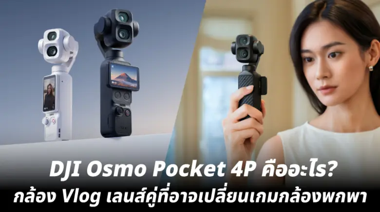 DJI Osmo Pocket 4P คืออะไร? กล้อง Vlog เลนส์คู่ที่อาจเปลี่ยนเกมกล้องพกพา