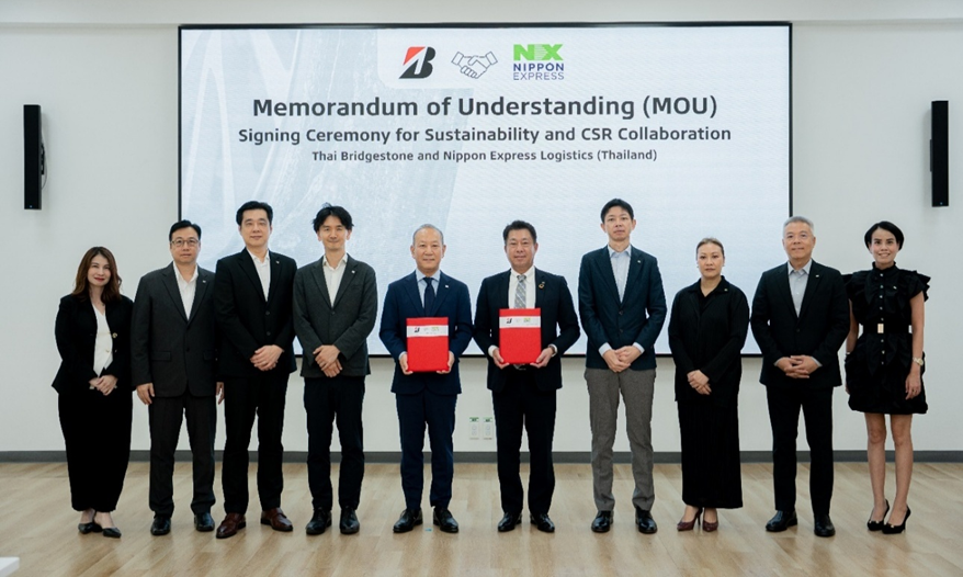 ไทยบริดจสโตน ผนึกกำลัง นิปปอน เอ็กซ์เพรส โลจิสติกส์ (ประเทศไทย) ลงนามความร่วมมือ มุ่งขับเคลื่อนความยั่งยืนตลอดห่วงโซ่คุณค่า
