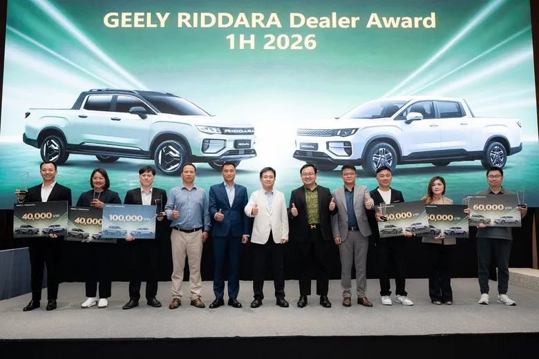 GEELY RIDDARA เปิดเกมรุกครึ่งปีหลัง หลังยอดขายพุ่ง 178% เดินหน้าขยายเครือข่าย 38 แห่งทั่วประเทศ