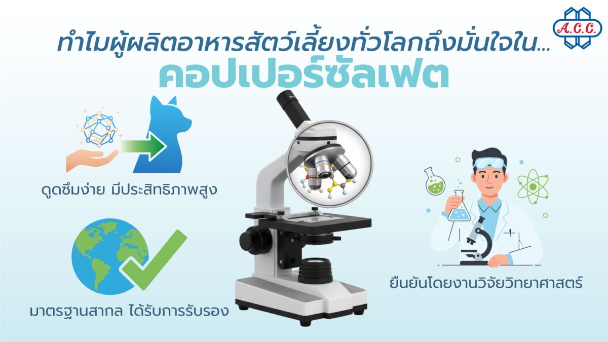 ไขข้อสงสัย! ทำไมอาหารสัตว์เลี้ยงระดับโลก ยังเลือกใช้ "คอปเปอร์ซัลเฟต" เติมเต็มโภชนาการ