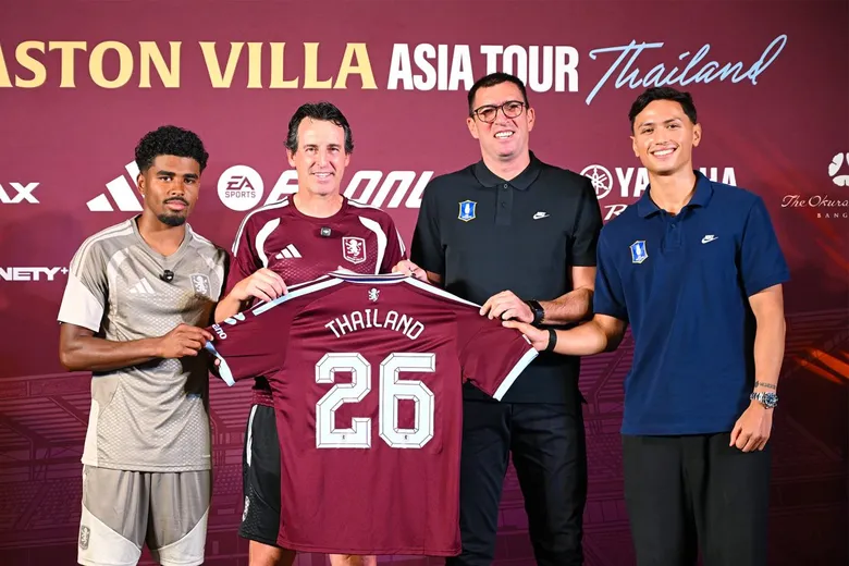 "แอสตัน วิลล่า" ยกทัพดาวดังพรีเมียร์ลีก บุกไทย ปะทะ "บีจี ปทุม ยูไนเต็ด" ศึกอุ่นเครื่องระดับโลก 4 สิงหาคมนี้ ที่ BG Stadium