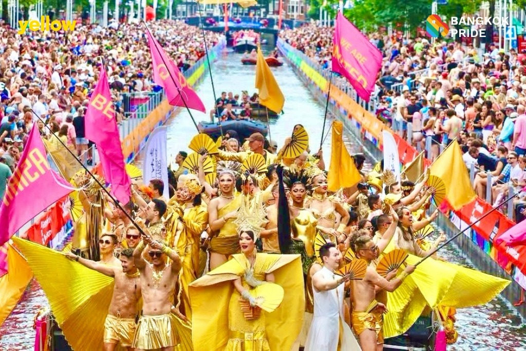 กรุงเทพมหานครผ่านเข้ารอบสุดท้ายชิงสิทธิ์ WorldPride 2030 ประกาศวิสัยทัศน์ยิ่งใหญ่กลางเวทีอัมสเตอร์ดัมเวิล์ดไพรด์ สร้างปรากฏการณ์เรือ ASEAN Pride สีทองอร่ามประจักษ์สายตาทั่วโลก