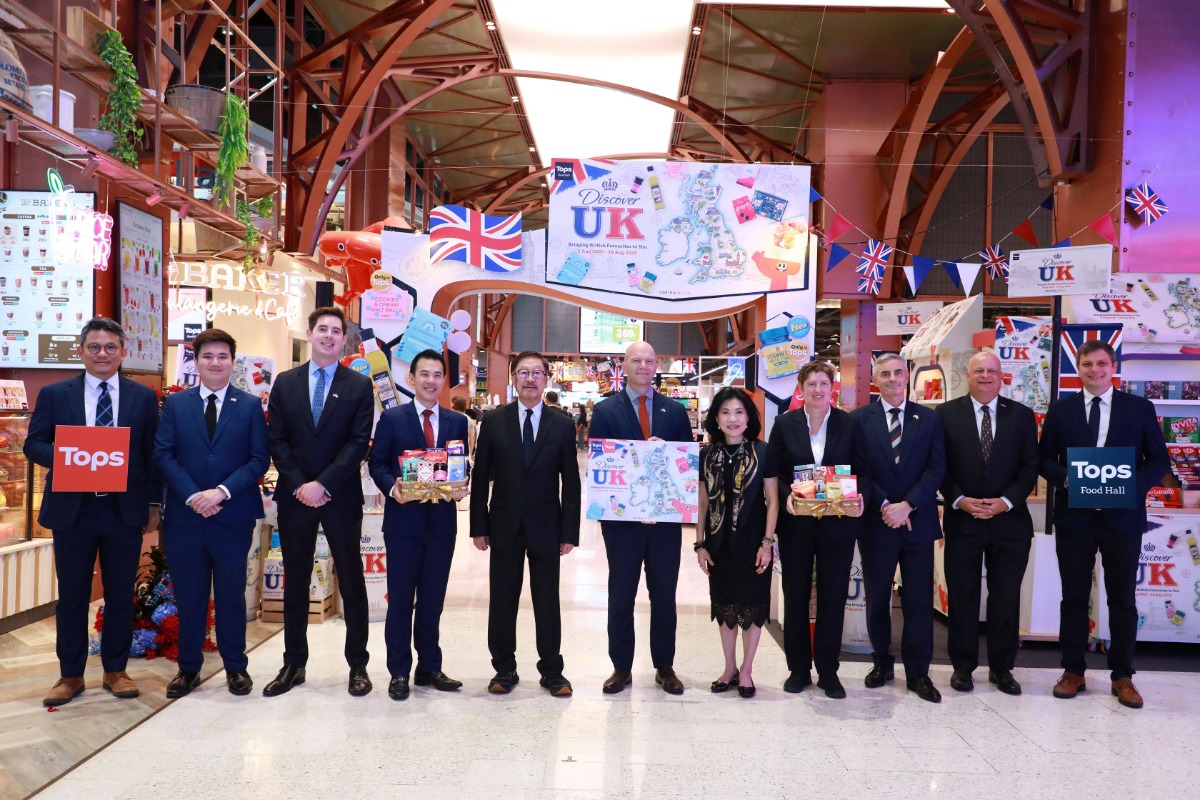 ท็อปส์ เปิดงาน "Discover UK: Bringing British Favourites to You" ยกที่สุดของสินค้าและของอร่อยจากสหราชอาณาจักร ส่งตรงถึงนักช้อปไทย