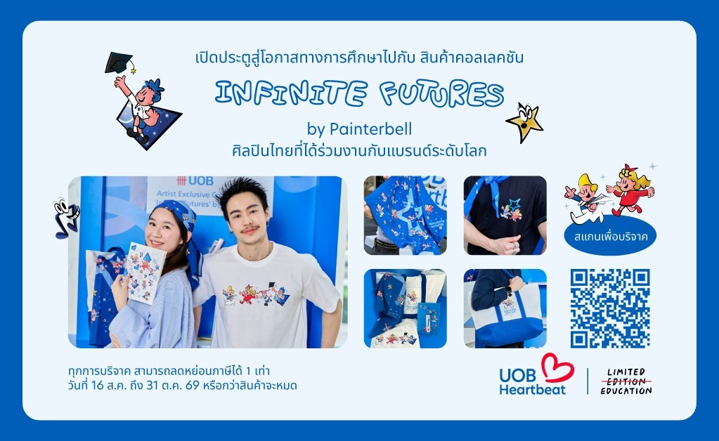"เดี่ยว สุริยนต์" ดาราหนุ่มกล้ามแน่นสายสุขภาพร่วมงานวิ่ง UOB Heartbeat Run ระดมทุนต่อยอดโครงการ "UOB My Digital Space" หนุนการศึกษาเด็ก-เยาวชนไทย
