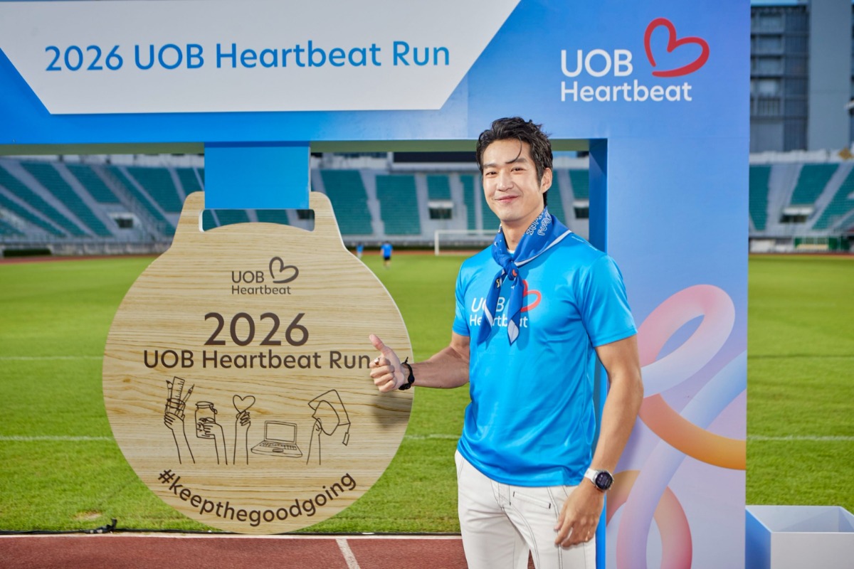 "เดี่ยว สุริยนต์" ดาราหนุ่มกล้ามแน่นสายสุขภาพร่วมงานวิ่ง UOB Heartbeat Run ระดมทุนต่อยอดโครงการ "UOB My Digital Space" หนุนการศึกษาเด็ก-เยาวชนไทย