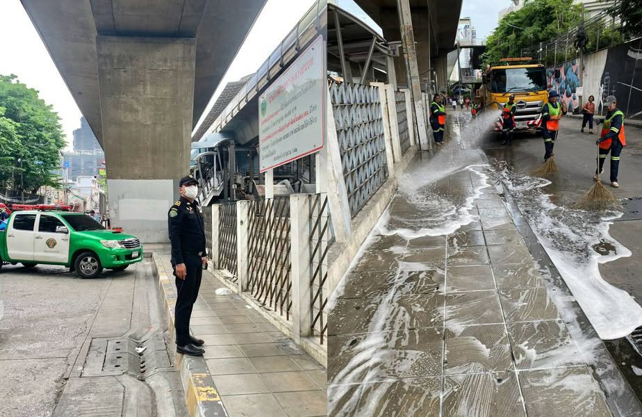 เขตบางรัก จัดระเบียบพื้นที่ใต้สะพานตากสิน ประสานหน่วยงานที่เกี่ยวข้องแก้ปัญหาขยะ คนเร่ร่อน และความสะอาด