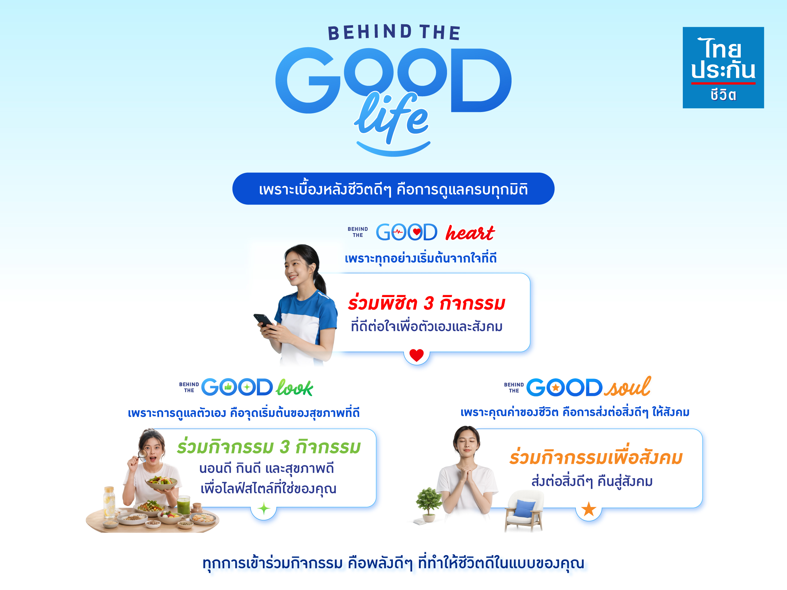 ไทยประกันชีวิต เปิดตัวแคมเปญ "BEHIND THE GOOD LIFE" ชวนค้นพบ "ชีวิตดีๆ" ผ่านประสบการณ์ดูแลชีวิตครบทุกมิติ
