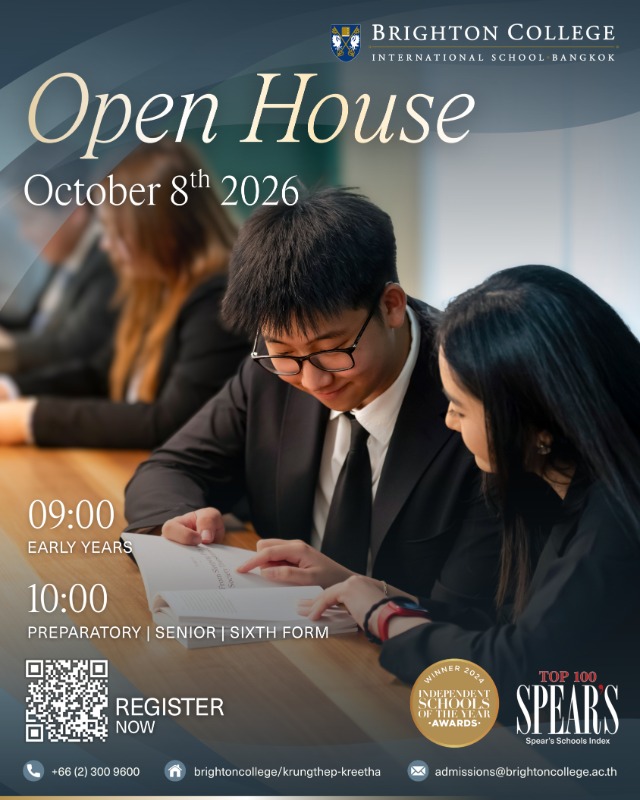 Brighton College Bangkok: Open House 8th October 2026