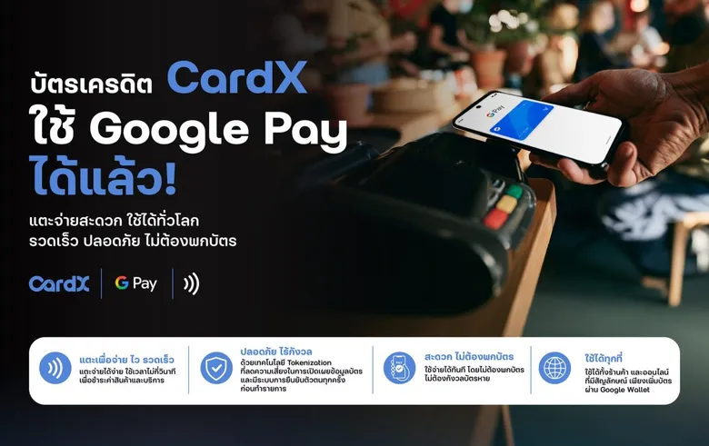 "CardX" Enables Google Pay for Credit and Loan Cardholders Worldwide Faster, easier, card-free and secure tap-to-pay payments by smartphone Supporting cashless lifestyles with CardX privileges