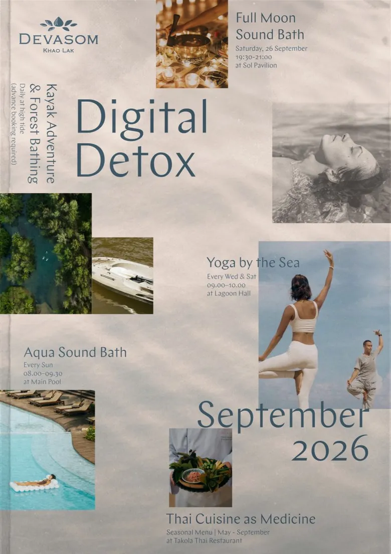 Unplug and Reconnect Digital Detox Month Returns to Devasom Khao Lak This September