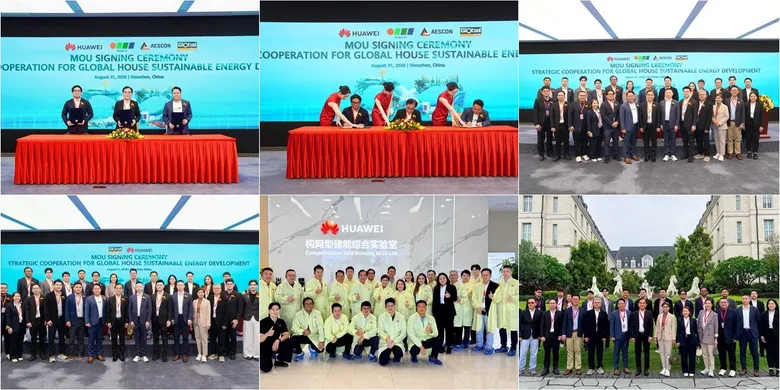 สยามโกลบอลเฮ้าส์ จับมือ เออีเอสคอน และ Integra R.E. นำนวัตกรรม BESS จาก Huawei ขยายพลังงานสะอาดทุกสาขาทั่วประเทศ