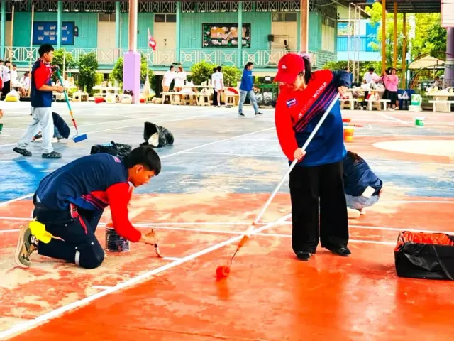 เบเยอร์-โฮมเพ้นท์ เติมสีสัน สร้างพื้นที่แห่งการเรียนรู้ร่วมโครงการ "อาสาทาสี ทำดีเพื่อน้อง"