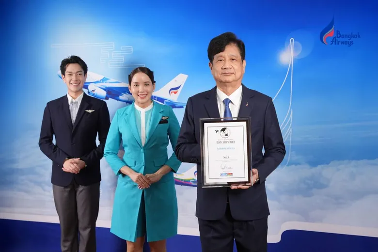 บางกอกแอร์เวย์สติดอันดับ 7 บริการบนเครื่องดีที่สุดในโลก จาก Smart Travel Asia Best in Travel Poll 2026