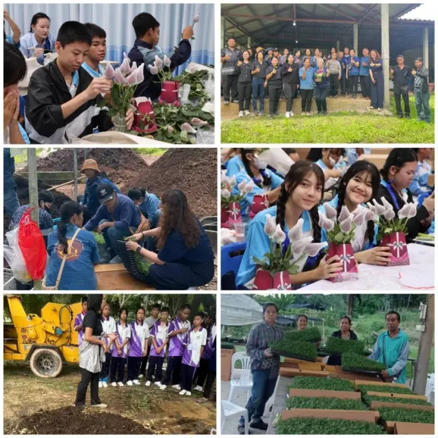 วว. ขยายผลนวัตกรรมเกษตร สู่ชุมชนเชียงราย ปลูกไม้ดอกไม้ประดับ ลดฝุ่น PM 2.5 ยั่งยืน