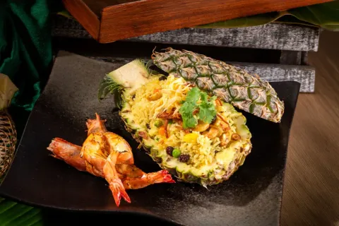 Tropical Flavours Meet Thai Tradition: Discover Plate Restaurant's Pineapple Fried Rice