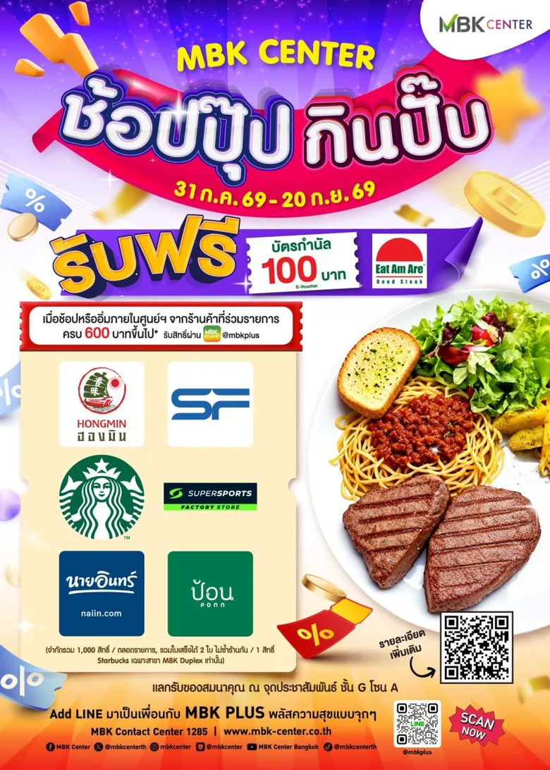 พอยท์เดียวก็ฟิน! ศูนย์การค้าเอ็ม บี เค เซ็นเตอร์ ส่ง Privilege สุดคุ้ม เอาใจสมาชิก MBK PLUS