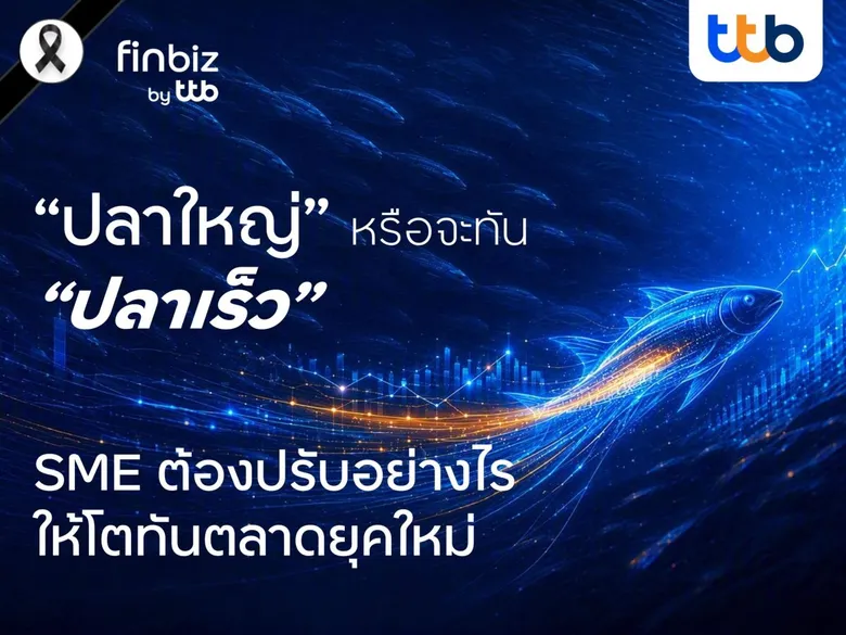 finbiz by ttb ชี้ SME ยุคใหม่ต้องเป็น "ปลาเร็ว" มากกว่า "ปลาใหญ่" เติบโตอย่างแข็งแกร่ง ในวันที่ตลาดเปลี่ยนเร็ว
